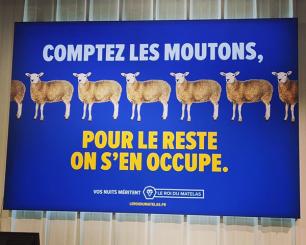 caisson lumineux ou ajouré LE ROI DU MATELAS